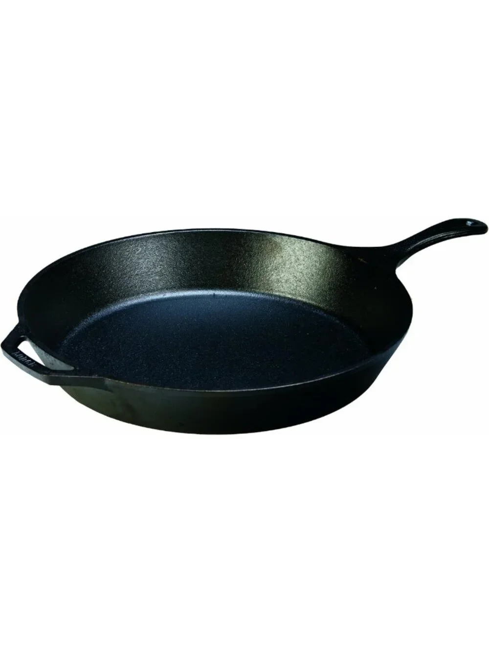 15-Inch Pre-Seasoned Cast Iron Skillet with Easy-Grip Handle for Cooking